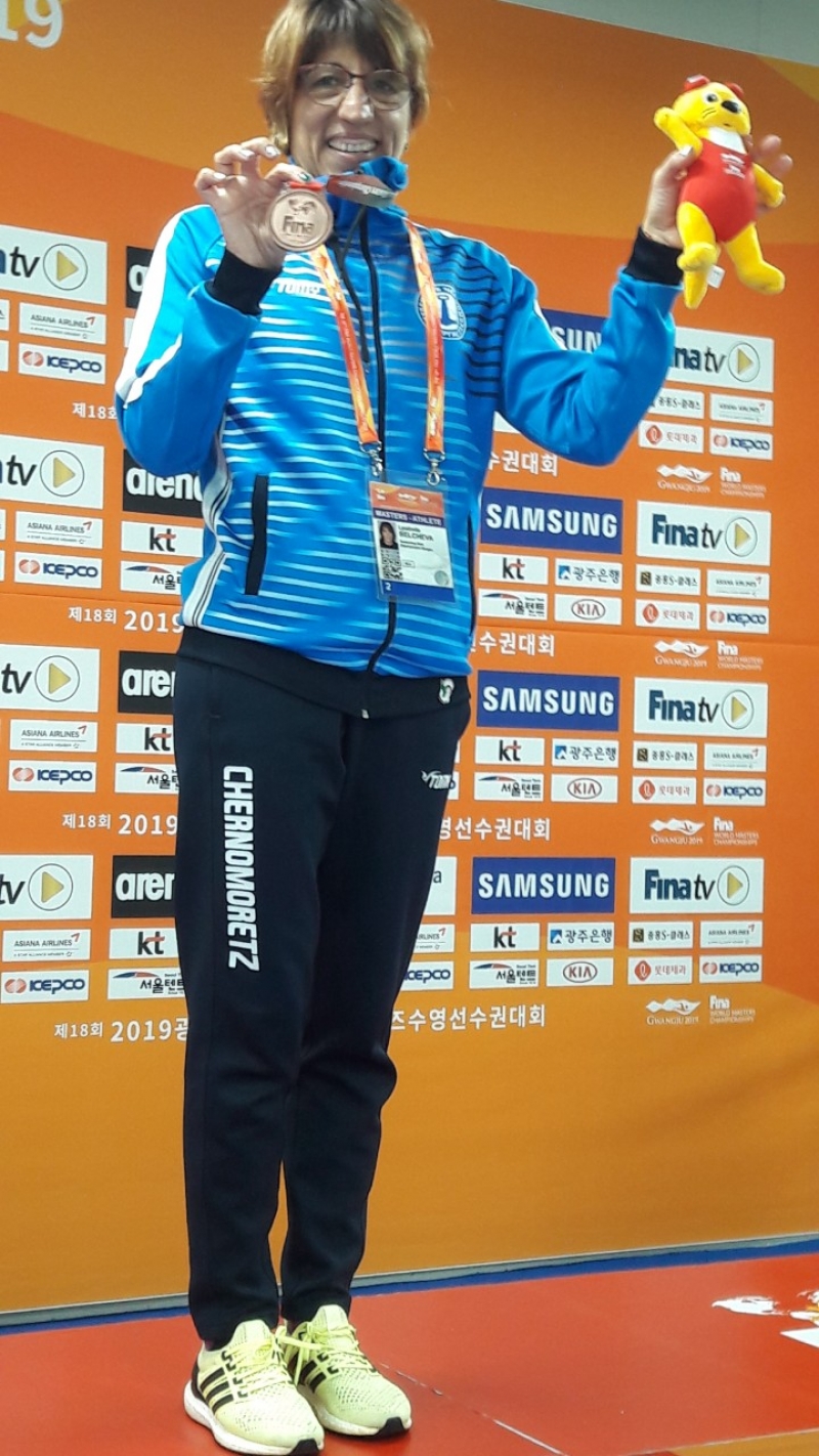 Бронзови медали за наше момиче на Световното по плувни спортове за ветерани в Южна Корея