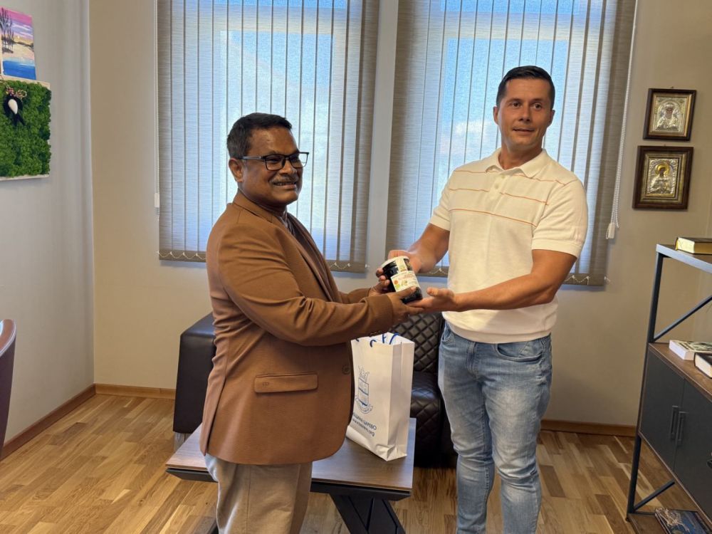 Кметът на община Царево Марин Киров посрещна посланика на Индия в България Н.Пр. г-н Арун Кумар Саху