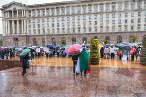 Протестиращи в София представители на транспортния сектор, клиенти и служители на ЗАД „ДаллБогг: Живот и здраве“ АД поискаха оставката на КФН
